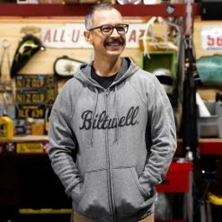 Biltwell Script Zip Hoodie Dunkelgrau -jacket shop 939174v 31