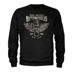Evel Knievel Motorcycles Sweatshirt Schwarz