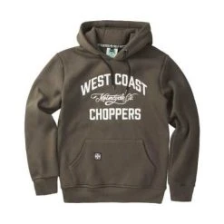 West Coast Choppers Motorcycle Co. Hoodie Oliv Grün