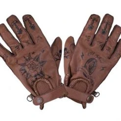 By City Second Skin Handschuhe Tattoo Braun