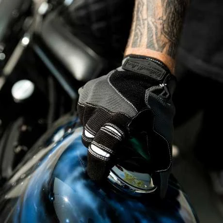 Biltwell Moto Gloves Handschuhe Grau / Schwarz 5 Biltwell Moto Gloves Handschuhe Grau / Schwarz – Bild 5