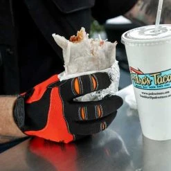 Biltwell Moto Gloves Handschuhe Orange / Schwarz -jacket shop 958027v 5