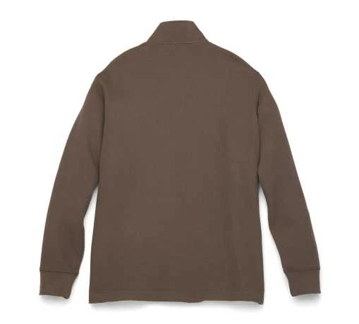 H-D Motorclothes Harley-Davidson Sweatshirt Racer Font 1/4-Zip Braun 2 H-D Motorclothes Harley-Davidson Sweatshirt Racer Font 1/4-Zip Braun – Bild 2