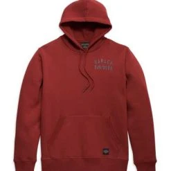 H-D Motorclothes Harley-Davidson Hoodie Staple Rotbraun