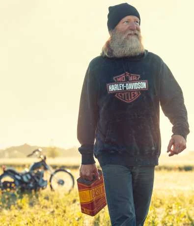 H-D Motorclothes Harley Davidson Hoodie Westcoast Bar & Shield Vintage Schwarz 4 H-D Motorclothes Harley Davidson Hoodie Westcoast Bar & Shield Vintage Schwarz – Bild 4