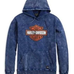 H-D Motorclothes Harley-Davidson Hoodie Westcoast Bar & Shield Peacoat Blau