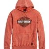 H-D Motorclothes Harley-Davidson Hoodie Westcoast Bar & Shield Vintage Orange