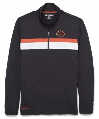 H-D Motorclothes Harley-Davidson Performance 1/4-Zip Pullover Schwarz 1 H-D Motorclothes Harley-Davidson Performance 1/4-Zip Pullover Schwarz