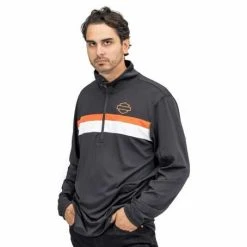 H-D Motorclothes Harley-Davidson Performance 1/4-Zip Pullover Schwarz 5 H-D Motorclothes Harley-Davidson Performance 1/4-Zip Pullover Schwarz -jacket shop 96026 22vm1