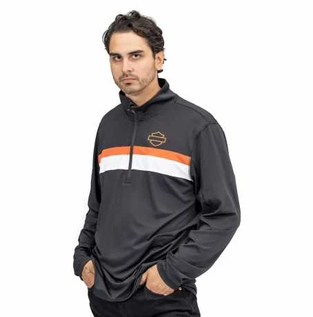 H-D Motorclothes Harley-Davidson Performance 1/4-Zip Pullover Schwarz 3 H-D Motorclothes Harley-Davidson Performance 1/4-Zip Pullover Schwarz – Bild 3