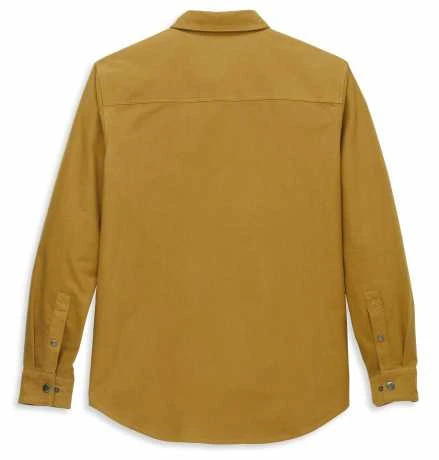 H-D Motorclothes Harley-Davidson Hemd Moleskin Solid Goldbraun 2 H-D Motorclothes Harley-Davidson Hemd Moleskin Solid Goldbraun – Bild 2