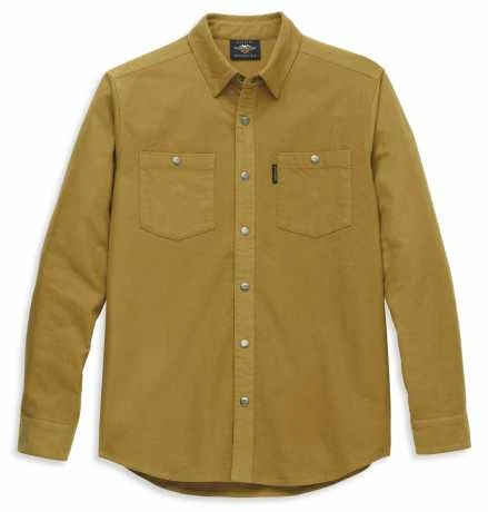 H-D Motorclothes Harley-Davidson Hemd Moleskin Solid Goldbraun 1 H-D Motorclothes Harley-Davidson Hemd Moleskin Solid Goldbraun