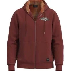 H-D Motorclothes Harley-Davidson Hoodie Bar & Shield Gefüttert Rostbraun