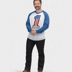 H-D Motorclothes Harley-Davidson Reglan Longsleeve #1 Race Blau/weiß -jacket shop 96068 22vm 3
