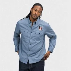 H-D Motorclothes Harley-Davidson Hemd Block Font Solid Mechanics Blau 6 H-D Motorclothes Harley-Davidson Hemd Block Font Solid Mechanics Blau -jacket shop 96069 22vm 32