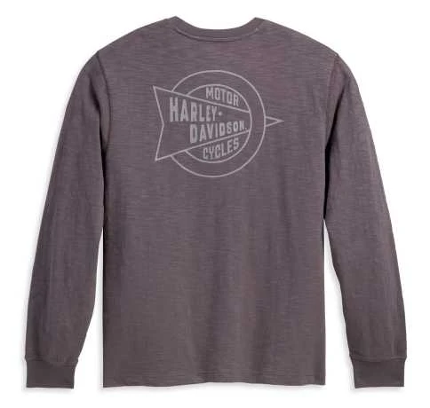H-D Motorclothes Harley-Davidson Longsleeve Blackened Pearl Dunkelgrau 2 H-D Motorclothes Harley-Davidson Longsleeve Blackened Pearl Dunkelgrau – Bild 2