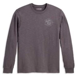 H-D Motorclothes Harley-Davidson Longsleeve Blackened Pearl Dunkelgrau