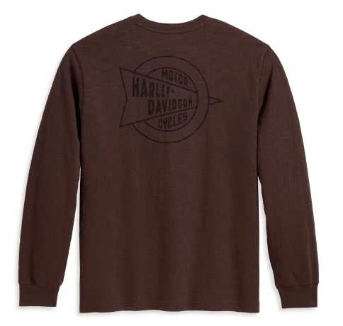 H-D Motorclothes Harley-Davidson Longsleeve Java Braun 2 H-D Motorclothes Harley-Davidson Longsleeve Java Braun – Bild 2