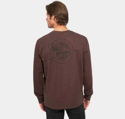 H-D Motorclothes Harley-Davidson Longsleeve Java Braun 3 H-D Motorclothes Harley-Davidson Longsleeve Java Braun – Bild 3