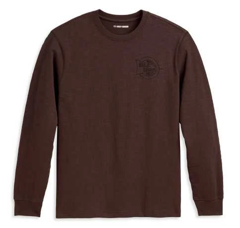 H-D Motorclothes Harley-Davidson Longsleeve Java Braun 1 H-D Motorclothes Harley-Davidson Longsleeve Java Braun