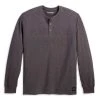 H-D Motorclothes Harley-Davidson Henley Shirt Rally Racer Dunkelgrau