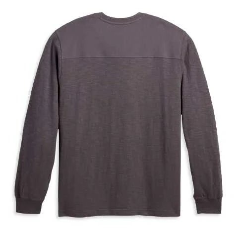 H-D Motorclothes Harley-Davidson Henley Shirt Rally Racer Dunkelgrau 2 H-D Motorclothes Harley-Davidson Henley Shirt Rally Racer Dunkelgrau – Bild 2