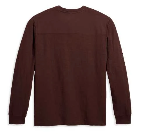 H-D Motorclothes Harley-Davidson Henley Shirt Rally Racer Braun 2 H-D Motorclothes Harley-Davidson Henley Shirt Rally Racer Braun – Bild 2