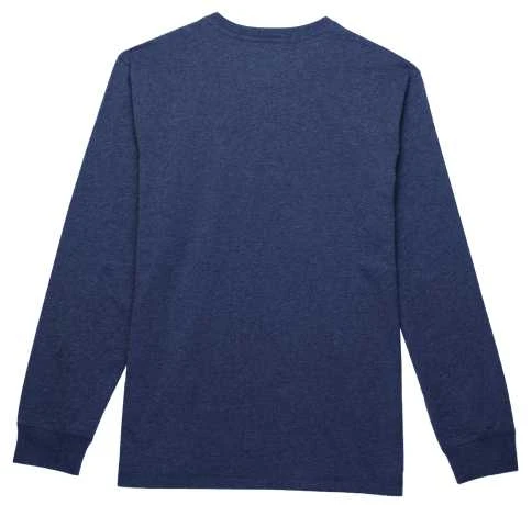 H-D Motorclothes Harley-Davidson Henley Shirt Staple Blau Meliert 2 H-D Motorclothes Harley-Davidson Henley Shirt Staple Blau Meliert – Bild 2