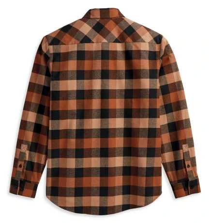 H-D Motorclothes Harley-Davidson Hemd Essence Karo Schwarz/braun 2 H-D Motorclothes Harley-Davidson Hemd Essence Karo Schwarz/braun – Bild 2