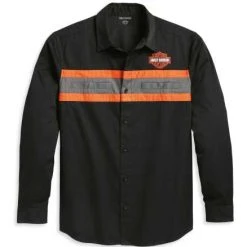 H-D Motorclothes Harley-Davidson Hemd Performance Colorblock Schwarz