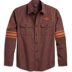 H-D Motorclothes Harley-Davidson Hemd Open Road Java Braun