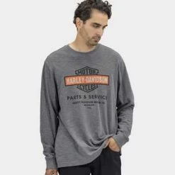 H-D Motorclothes Harley-Davidson Longsleeve Oil Can Bar & Shield Jersey Grau 6 H-D Motorclothes Harley-Davidson Longsleeve Oil Can Bar & Shield Jersey Grau -jacket shop 96140 22vm 3