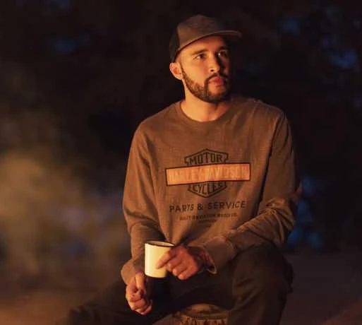 H-D Motorclothes Harley-Davidson Longsleeve Oil Can Bar & Shield Jersey Grau 4 H-D Motorclothes Harley-Davidson Longsleeve Oil Can Bar & Shield Jersey Grau – Bild 4