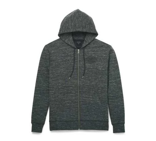 H-D Motorclothes Harley-Davidson Zip Hoodie Bar & Shield Dunkelgrau Meliert 1 H-D Motorclothes Harley-Davidson Zip Hoodie Bar & Shield Dunkelgrau Meliert