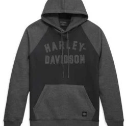 H-D Motorclothes Harley-Davidson Raglan Hoodie Classic Staple Grau