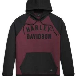 H-D Motorclothes Harley-Davidson Raglan Hoodie Classic Staple Rot