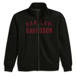H-D Motorclothes Harley-Davidson Zip Sweater Staple Thermal Sherpa Schwarz