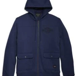 H-D Motorclothes Harley-Davidson Zip Hoodie Winding Roads Blau