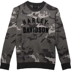 H-D Motorclothes Harley-Davidson Sweatshirt Staple Camo Grau