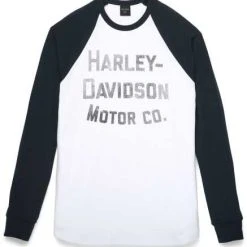 H-D Motorclothes Harley-Davidson Raglan Longsleeve Classic Amplifier Schwarz/weiß