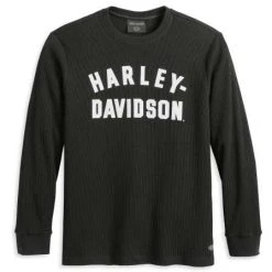 H-D Motorclothes Harley-Davidson Sweatshirt Staple Thermal Schwarz