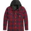 H-D Motorclothes Harley-Davidson Hooded Shirt Onwards Karo Rot/grau