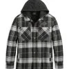 H-D Motorclothes Harley-Davidson Hemdjacke Up North Sherpa Flannel Schwarz/grau