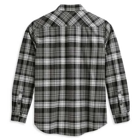H-D Motorclothes Harley-Davidson Hemd Essence Flannel Schwarz/grau 2 H-D Motorclothes Harley-Davidson Hemd Essence Flannel Schwarz/grau – Bild 2