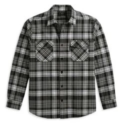 H-D Motorclothes Harley-Davidson Hemd Essence Flannel Schwarz/grau