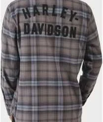 H-D Motorclothes Harley-Davidson Harley Forever Flannel Karo Blau 5 H-D Motorclothes Harley-Davidson Harley Forever Flannel Karo Blau -jacket shop 96366 23vm 0321