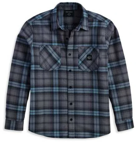 H-D Motorclothes Harley-Davidson Harley Forever Flannel Karo Blau 1 H-D Motorclothes Harley-Davidson Harley Forever Flannel Karo Blau