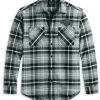 H-D Motorclothes Harley-Davidson Hemd Milwaukee Grau Kariert