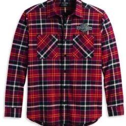 H-D Motorclothes Harley-Davidson Hemd Milwaukee Rot Kariert