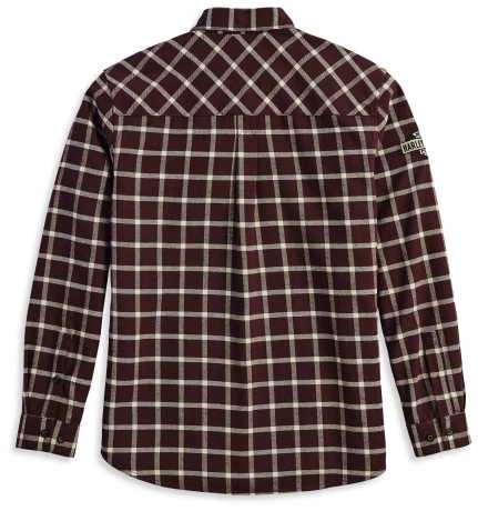 H-D Motorclothes Harley-Davidson Flannelhemd Harley Braun Kariert 2 H-D Motorclothes Harley-Davidson Flannelhemd Harley Braun Kariert – Bild 2